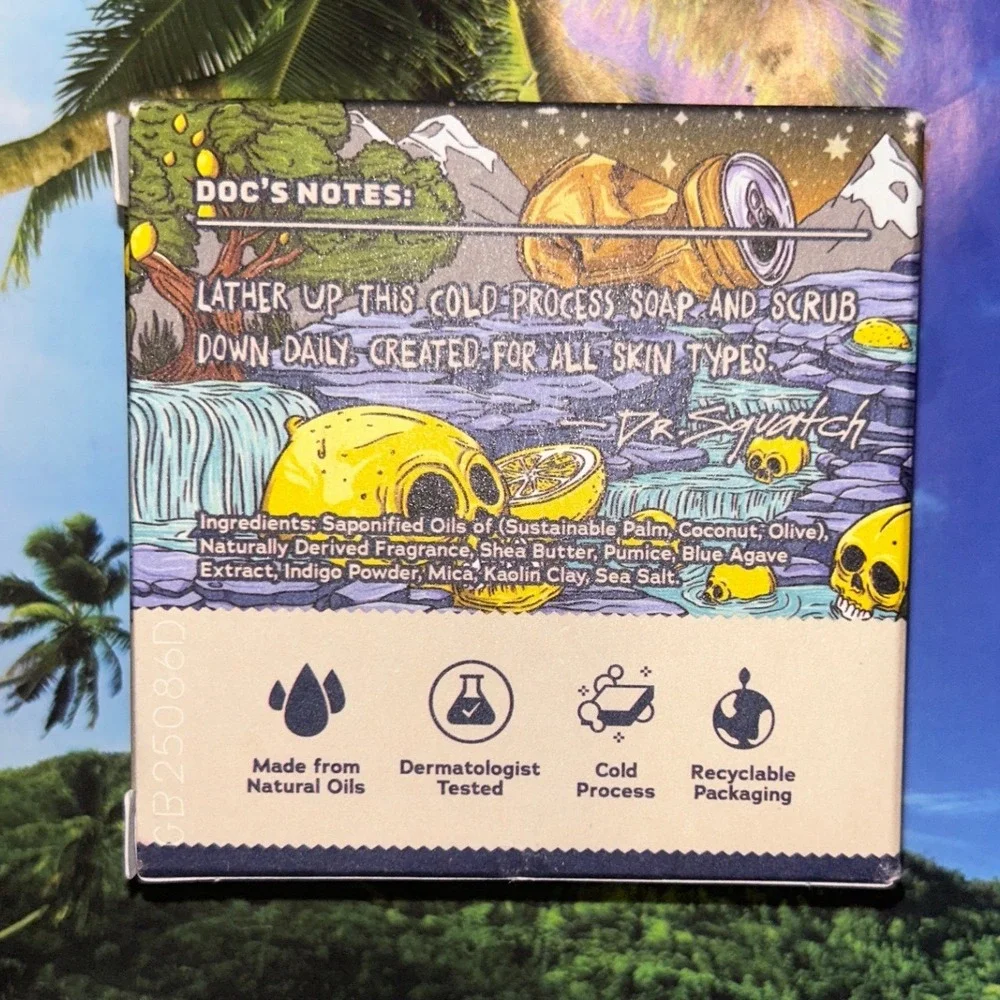 Dr Squatch x Liquid Death Grime Reaper Limited Edition Mens Natural Soap 5oz